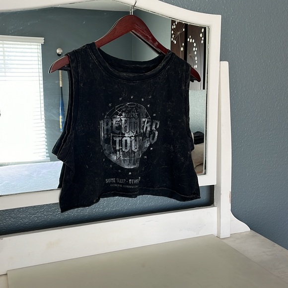 || Hollister || Cutoff Cropped Tank Top• Dreamers Tour • sz Large - Picture 4 of 10